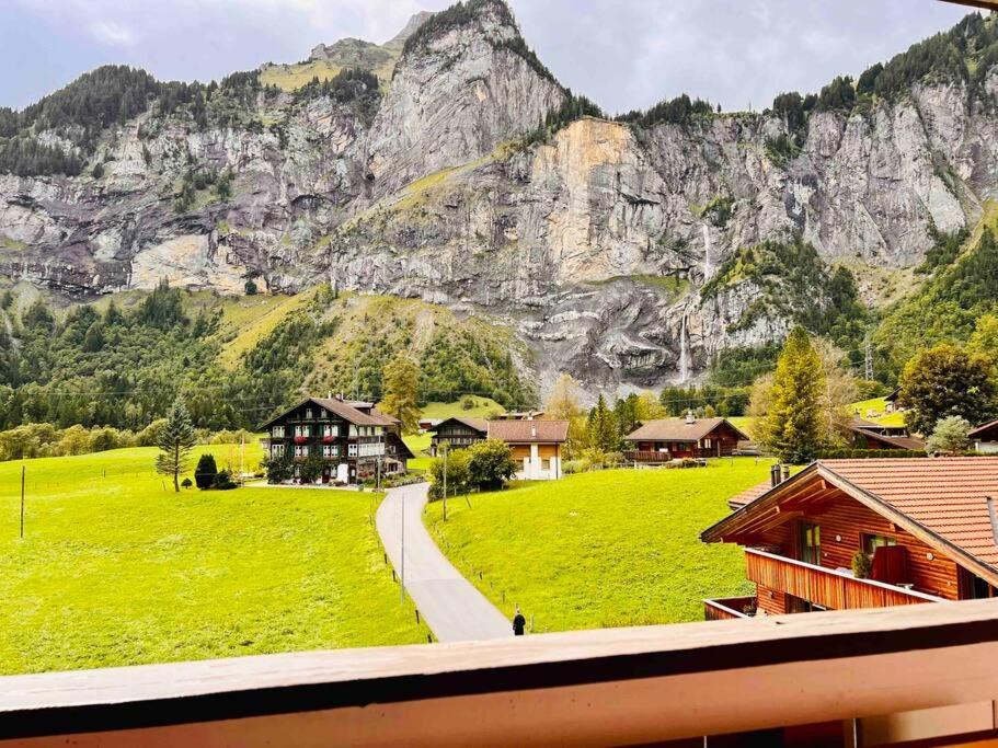 Waterfall View Kandersteg Exterior foto