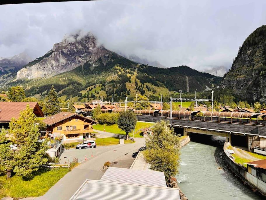 Waterfall View Kandersteg Exterior foto